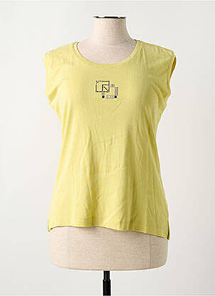 T-shirt stretch manches courtes vert GUY DUBOUIS femme