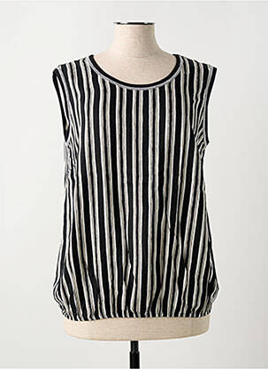 Blouse col rond sans manche noir TELMAIL femme