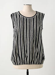 Blouse col rond sans manche noir TELMAIL femme