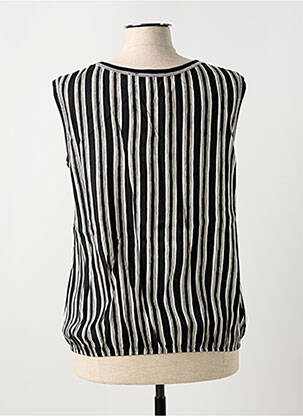 Blouse col rond sans manche noir TELMAIL femme