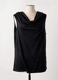 Top sans manche sans manche noir MARBLE femme