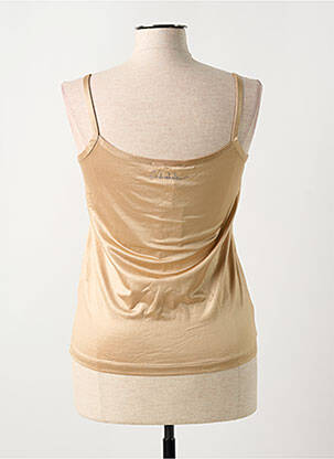 Top coupe cintrée sans manche or FRED SABATIER femme