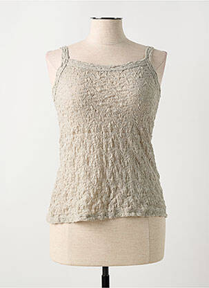Débardeur stretch sans manche gris TELMAIL femme