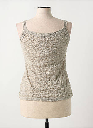 Débardeur stretch sans manche gris TELMAIL femme