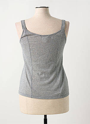 Débardeur stretch sans manche gris MERI & ESCA femme