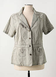 Veste casual coupe cintrée gris AGATHE & LOUISE femme