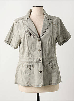 Veste casual coupe cintrée gris AGATHE & LOUISE femme