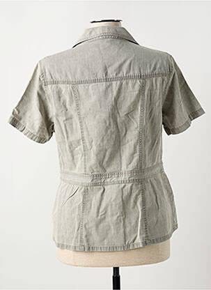 Veste casual coupe cintrée gris AGATHE & LOUISE femme