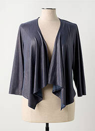 Veste casual tissage suedine gris GUY DUBOUIS femme