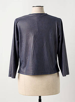 Veste casual tissage suedine gris GUY DUBOUIS femme