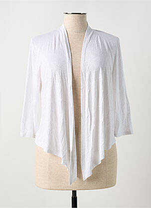 Gilet manches longues manches 3/4 blanc MARBLE femme