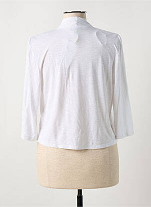 Gilet manches longues manches 3/4 blanc MARBLE femme