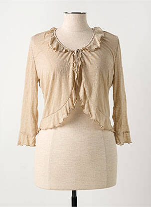 Boléro coupe cintrée beige GUY DUBOUIS femme