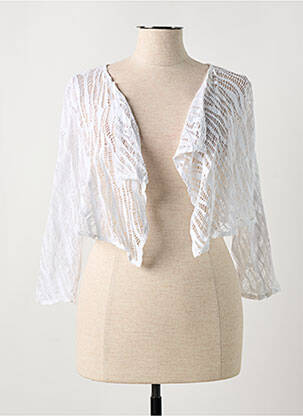 Boléro légère et transparente blanc JEAN GABRIEL femme