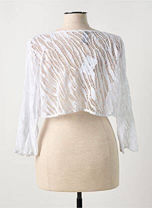Boléro légère et transparente blanc JEAN GABRIEL femme