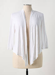 Gilet manches longues blanc MARBLE pour femme seconde vue