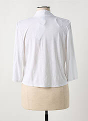 Gilet manches longues blanc MARBLE pour femme seconde vue