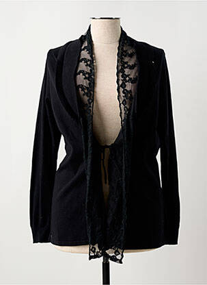 Gilet manches longues noir FRED SABATIER pour femme