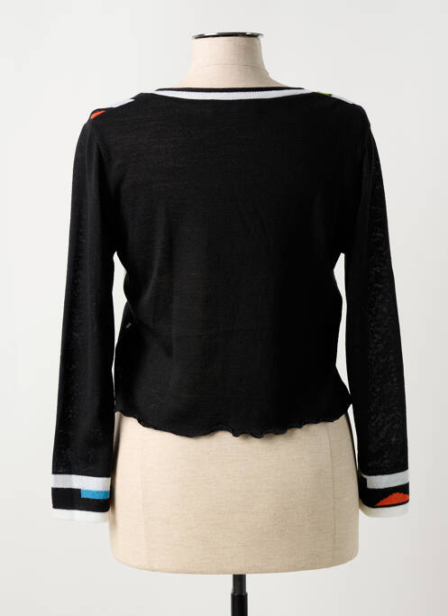 Gilet manches longues coupe cintrée noir TELMAIL femme