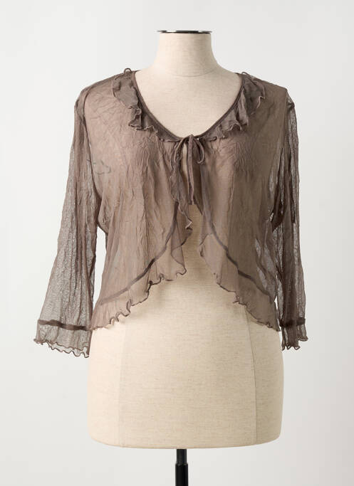 Boléro marron GUY DUBOUIS pour femme