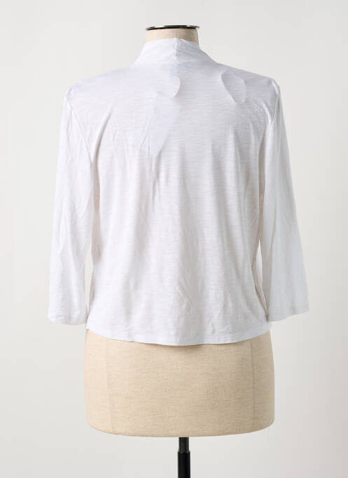 Gilet manches longues blanc MARBLE femme