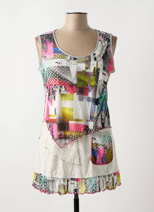 Débardeur gris LISA CHESNAY pour femme