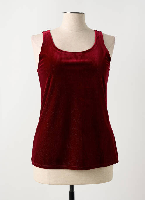 Débardeur rouge FRED SABATIER pour femme