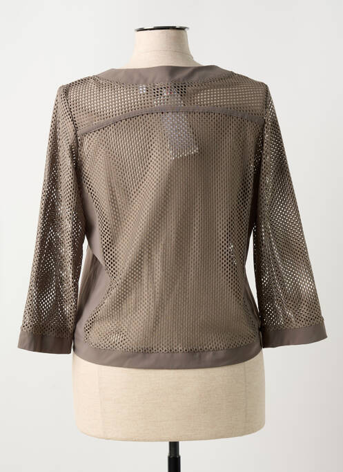 Veste casual marron JEAN DELFIN pour femme