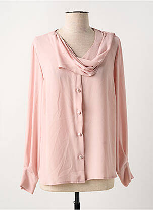 Chemisier coupe droite manches longues rose JEAN DELFIN femme