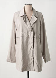Imperméable manches longues sans capuche beige EL INTERNATIONALE femme