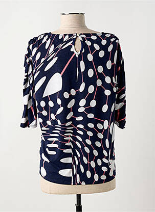 T-shirt manches 3/4 manches 3/4 bleu MARBLE femme