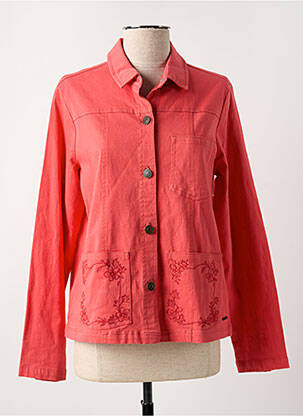 Veste casual coupe droite rouge AGATHE & LOUISE femme