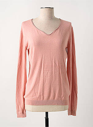 Pull coupe cintrée manches longues rose EL INTERNATIONALE femme