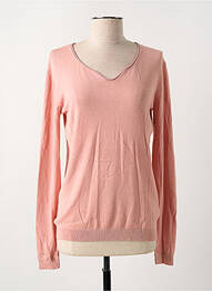 Pull coupe cintrée manches longues rose EL INTERNATIONALE femme