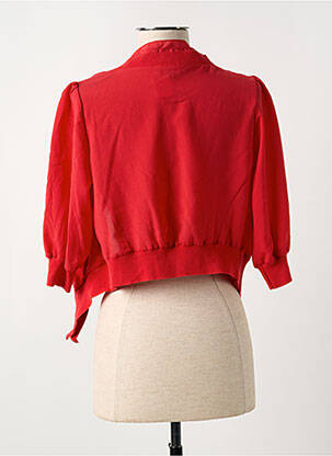 Veste casual coupe droite rouge SURKANA femme