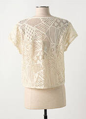 Gilet manches courtes blanc JAC JAC pour femme seconde vue