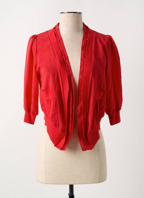 Veste casual coupe droite rouge SURKANA femme