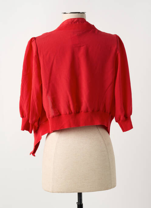 Veste casual coupe droite rouge SURKANA femme
