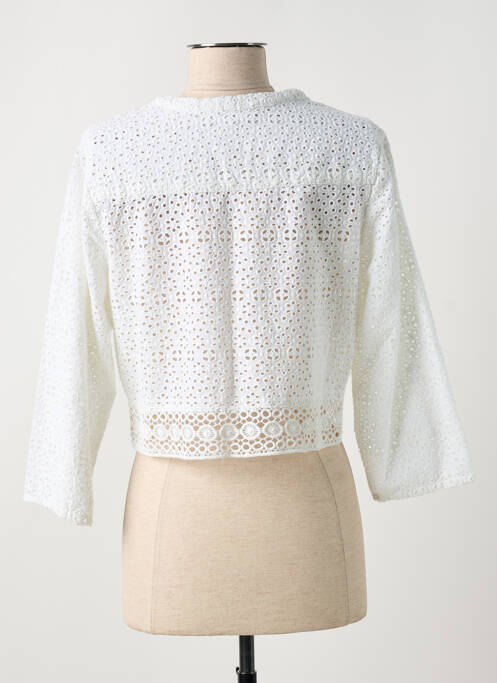 Gilet manches longues blanc AGATHE & LOUISE femme