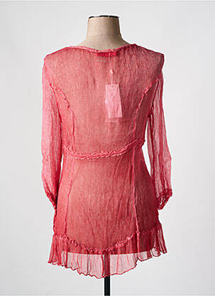 Chemisier coupe cintrée manches longues rouge FRED SABATIER femme