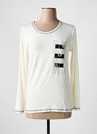 T-shirt manches longues manches longues blanc JEAN DELFIN femme