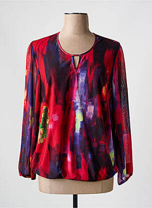 T-shirt manches longues manches longues rouge JEAN DELFIN femme