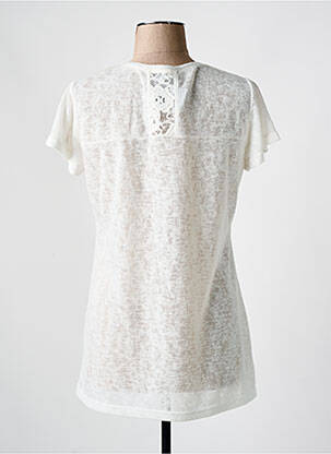 T-shirt imprimé fantaisie manches courtes blanc JEAN GABRIEL femme