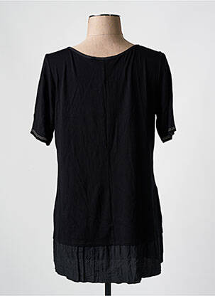 T-shirt stretch manches courtes noir TELMAIL femme