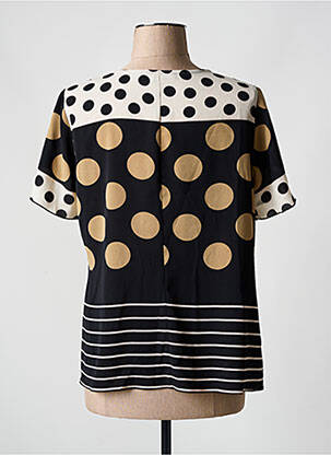 Blouse col rond manches courtes noir TELMAIL femme