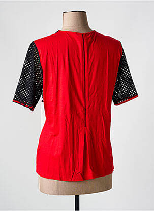 T-shirt imprimé fantaisie manches courtes rouge MERI & ESCA femme