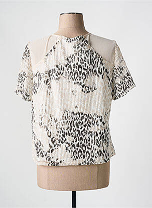 T-shirt imprimé fantaisie manches courtes beige MERI & ESCA femme