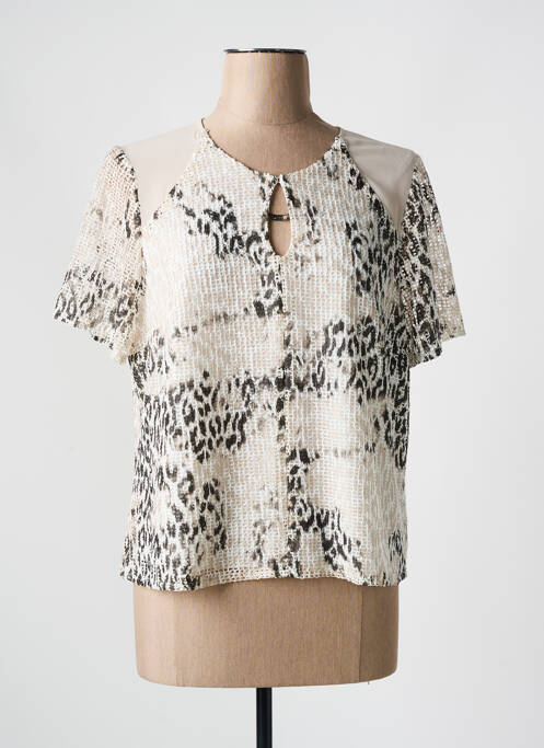 T-shirt beige MERI & ESCA pour femme