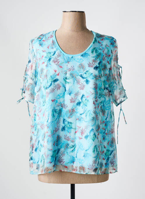 T-shirt bleu CONCEPT K pour femme