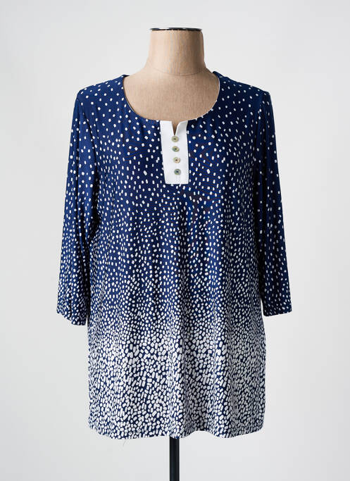 Tunique manches longues bleu PLURIELLES pour femme